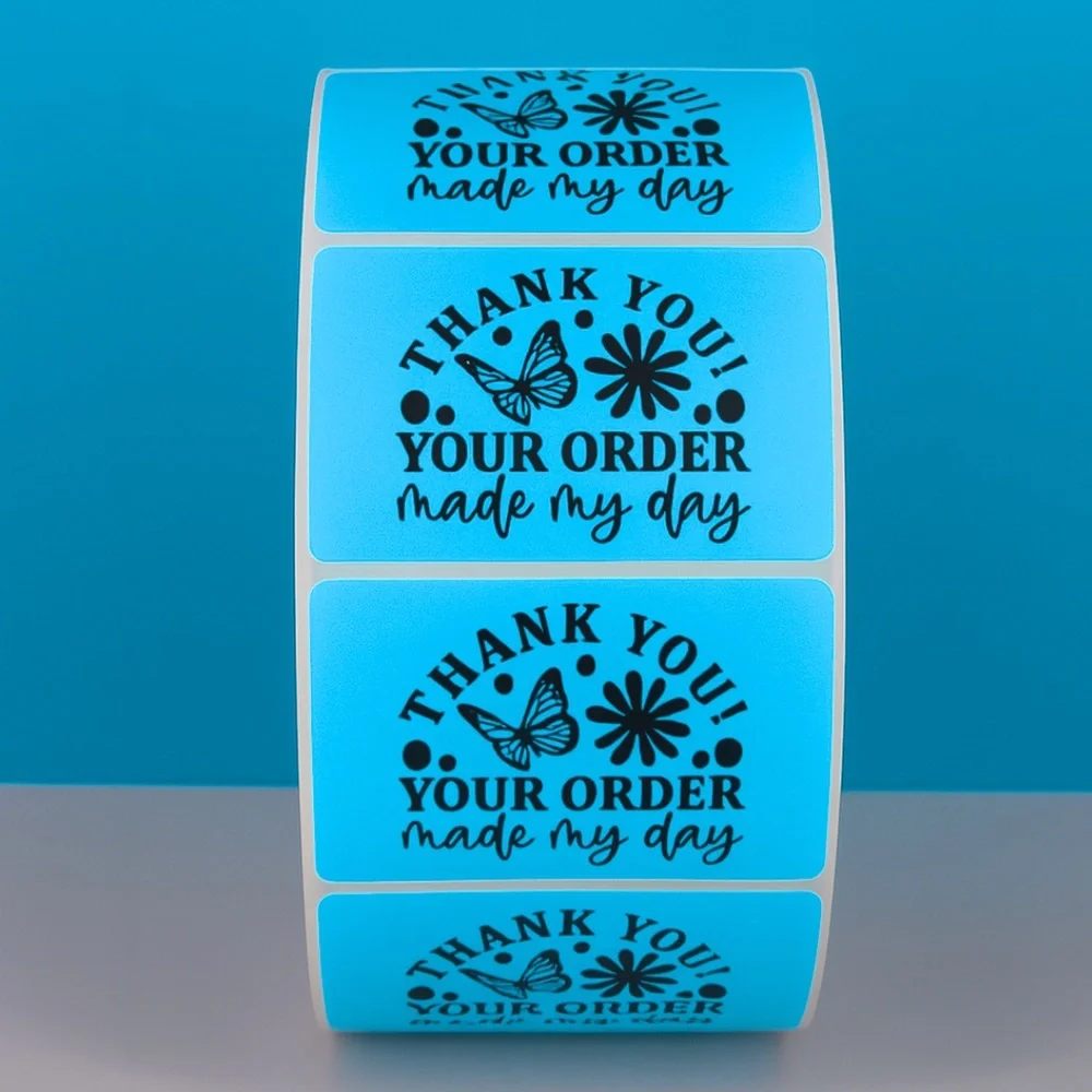 Thank you your order made my day | Cute Small Business Packaging Labels - Picture 3 of 11